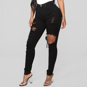 Fashion Nova High Rise Skinny Jeans